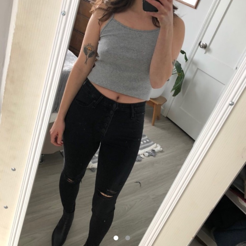Abercrombie high rise skinny jeans